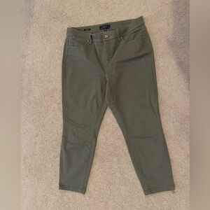 Talbots Green Ankle Cropped Jeans